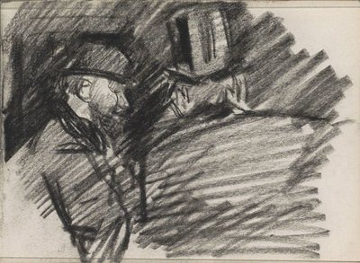 Dwóch mężczyzn w kapeluszach autorstwa Isaac Israels