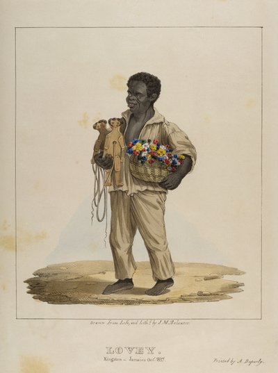 Lovey, płyta 8 ze Szkiców postaci..., 1838 autorstwa Isaac Mendes Belisario