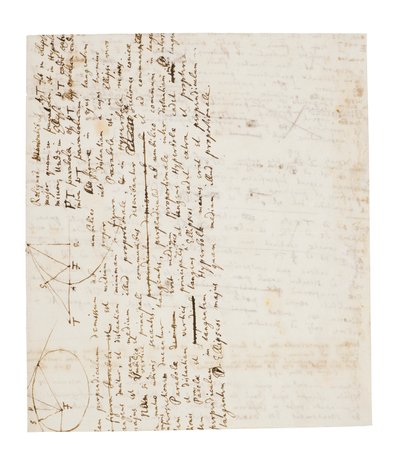 Dwie strony poprawek do Principia Mathematica autorstwa Isaac Newton