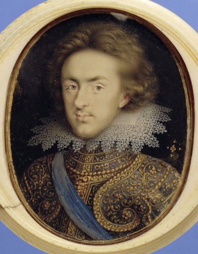 Miniaturowy portret Henryka (1594-1612) księcia Walii (akwarela na welinie) autorstwa Isaac Oliver