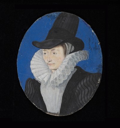 Miniatura portretowa nieznanej damy, ok. 1590 (wc na welinie) autorstwa Isaac Oliver