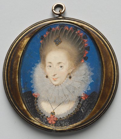 Portret Lucy Russell, hrabiny Bedford, z domu Harrington, 1612. autorstwa Isaac Oliver