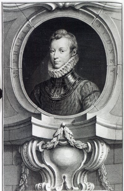 Sir Philip Sidney, grawerowany przez Jacobusa Houbrakena, 1743 autorstwa Isaac Oliver