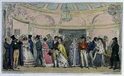 Leaving the Opera, wyd. C. Smith autorstwa Isaac Robert Cruikshank
