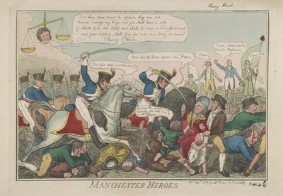 Bohaterowie Manchesteru, 1819 autorstwa Isaac Robert Cruikshank