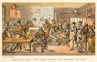 Sklep z gwizdami autorstwa Isaac, Robert and George Cruikshank