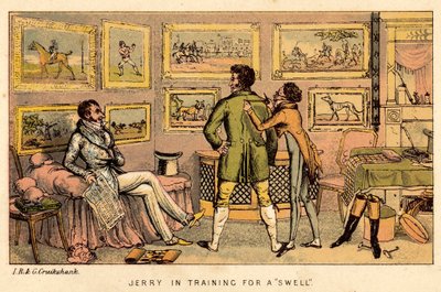 Jerry w treningu na swell autorstwa Isaac, Robert and George Cruikshank