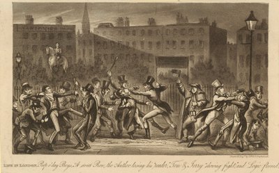 Życie w Londynie autorstwa Isaac, Robert and George Cruikshank
