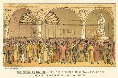 Królewska Giełda autorstwa Isaac, Robert and George Cruikshank