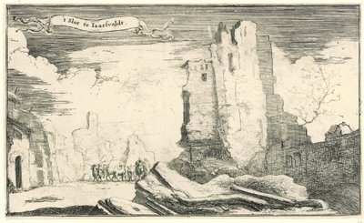Zamek w Jaarsveld, zniszczony przez Francuzów w 1672 r. 