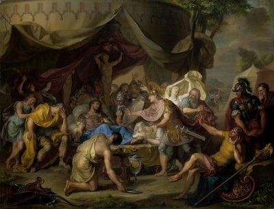 Śmierć Epaminondasa Łoże śmierci Epaminondas autorstwa Isaac Walraven