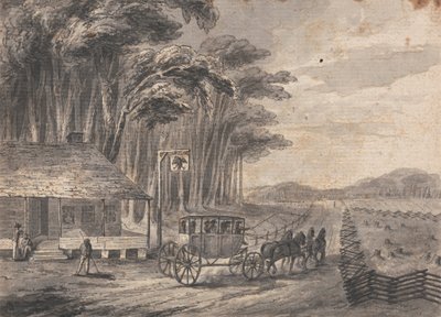 Amerykański wagon sceniczny autorstwa Isaac Weld