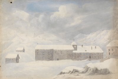 Klasztor, Góra Świętego Bernarda (Szwajcaria) autorstwa Isaac Weld