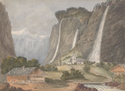 Staubbach, Lauterbrunnen (Szwajcaria) autorstwa Isaac Weld
