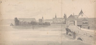 Wieś nad jeziorem autorstwa Isaac Weld