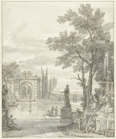Widok parku autorstwa Isaac de Moucheron
