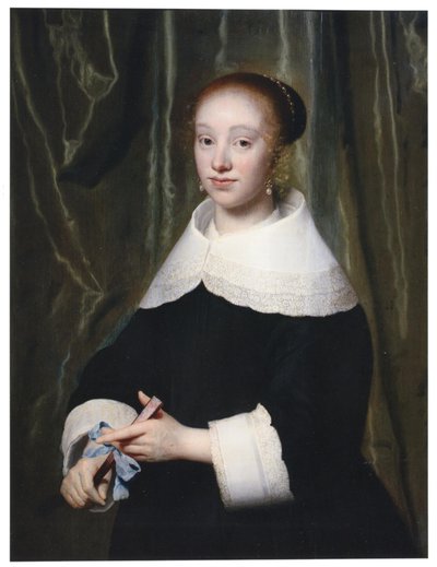 Portret Esther Bary (1630-1696), ok. 1652, narzeczonej Jana Hendrika Lestevenona autorstwa Isaack Luttichuys