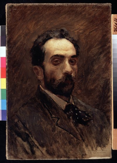 Autoportret. Obraz Izaaka Iljicza Lewitana (1860-1900). olej na płótnie, koniec 1890. Sztuka rosyjska, portret XIX w. Państwowa Galeria Tretiakowska, Moskwa. autorstwa Isaak Ilyich Levitan