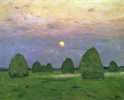 Siano o zmierzchu, 1899 autorstwa Isaak Ilyich Levitan