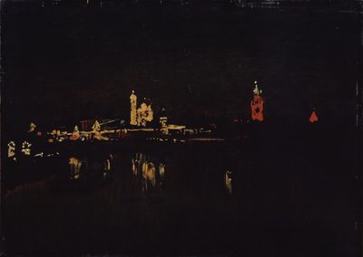 Iluminacja Kremla Moskiewskiego, 1896 autorstwa Isaak Ilyich Levitan