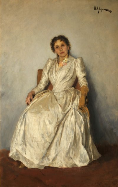 Portret Sofii Kuvshinnikovej 1847-1907, 1888. autorstwa Isaak Ilyich Levitan