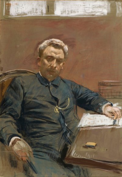 Portret aktora kina niemego Aleksandra Pawłowicza Lenskiego 1847-1908 , 1890. autorstwa Isaak Ilyich Levitan