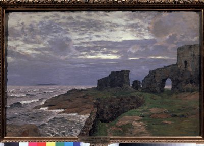 Remains of the past, Twilight, Finlandia - Obraz Isaaka (Izaaka) Ilyicha Levitana (1860-1900), olej na płótnie autorstwa Isaak Ilyich Levitan