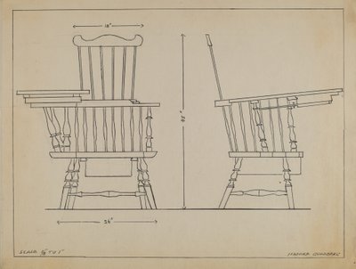 Krzesło autorstwa Isadore Goldberg