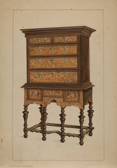 Highboy autorstwa Isadore Goldberg