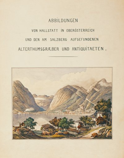 Miejsce pochówku w Hallstatt, kolekcja ... (akwarela) autorstwa Isidor Engel