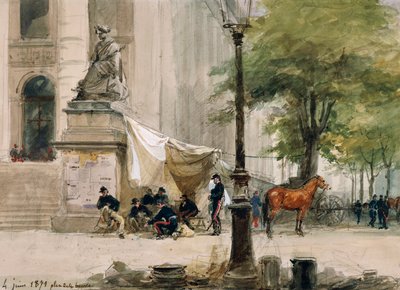 Obozowisko na Place de la Boure, 4 czerwca autorstwa Isidore Pils
