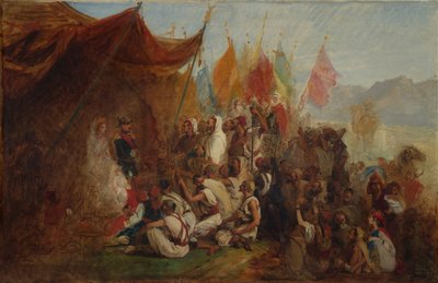 Szkic do przyjęcia cesarza Napoleona III i cesarzowej Eugeniu..., 1860, ca. 1862-67. autorstwa Isidore Pils