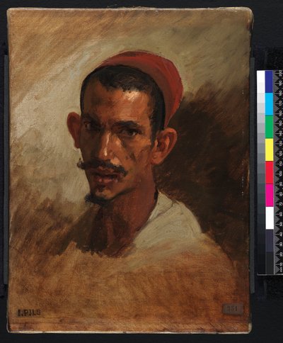 Studium dla głowy młodego Araba, 1860-1862 autorstwa Isidore Pils