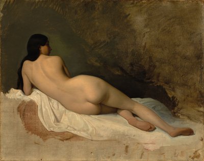 Studium aktu półleżącego, ok. godz. 1841. autorstwa Isidore Pils