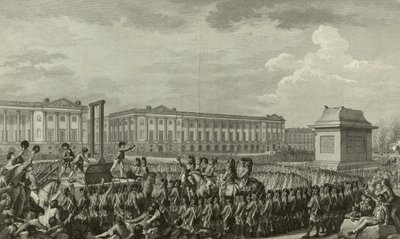 Egzekucja Ludwika XVI autorstwa Isidore Stanislas Helman