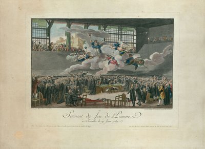 Przysięga kortu tenisowego w dniu 20 czerwca 1789 r. autorstwa Isidore Stanislas Helman