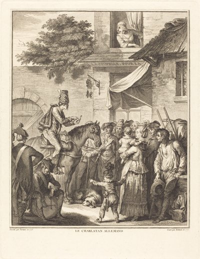 Niemiecki znachor autorstwa Isidore Stanislas Helman after Jean Duplessi Bertaux