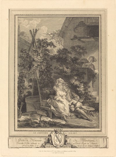 Dzielny ogrodnik autorstwa Isidore Stanislas Helman after Pierre Antoine Baudouin