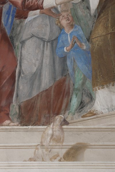 Dziecko, fragment z Ofiarowania Jezusa w Świątyni, 1623-34 autorstwa Isidoro Bianchi
