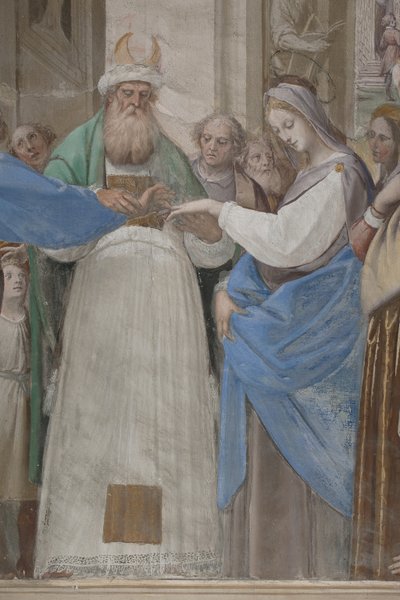 Fragment z Wesela Marii Panny, 1634 autorstwa Isidoro Bianchi