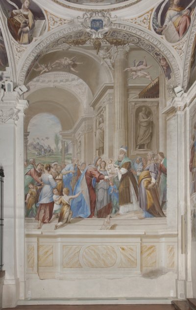 Ofiarowanie Jezusa w Świątyni, 1623-34 autorstwa Isidoro Bianchi