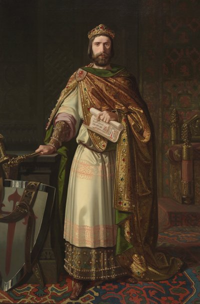 Król Ferdynand II z Leonu, 1850 autorstwa Isidoro Lozano