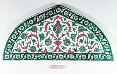 Nadproże kaflowe, ze Stambułu, Turcja (fajans) autorstwa Islamic School