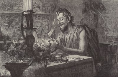 Diabeł tworzy maski autorstwa Ismael after Gentz