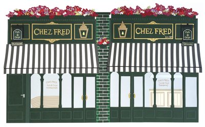 Chez Fred, 2016 papier autorstwa Isobel Barber