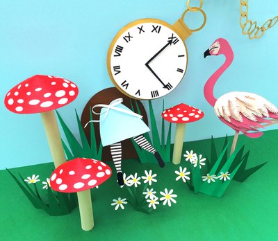 Curiouser and Curiouser, 2016 (papier) autorstwa Isobel Barber