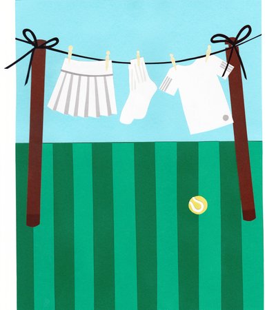 Tenis, papier 2016 autorstwa Isobel Barber