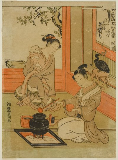 Kakkyo (chiń. Guo Ju), z serii "Modne japońskie wersje dwudziestu czterech wzorów synowskiej pobożności (Furyu Yamato nijushiko)". autorstwa Isoda Koryusai