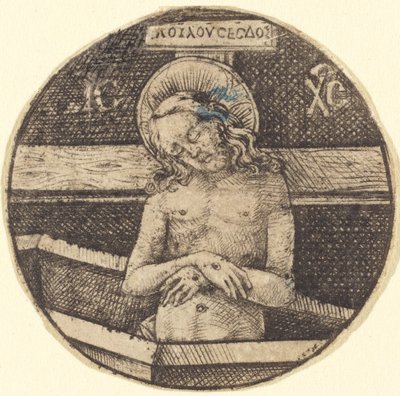 Chrystus jako Mąż Boleści, ok. 1930 r. 14701480. autorstwa Israhel van Meckenem
