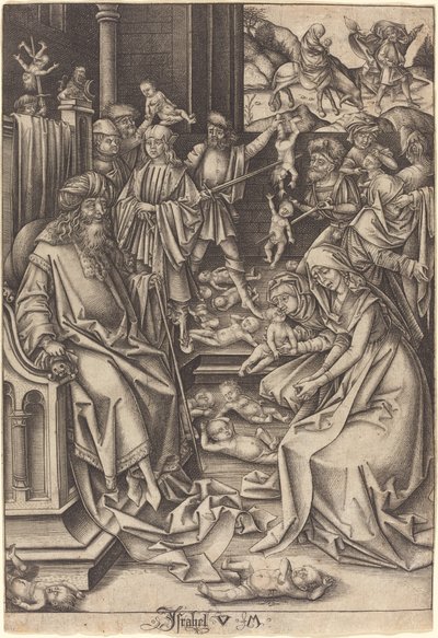 Masakra Niewiniątek, ok. godz. 14901500. autorstwa Israhel van Meckenem